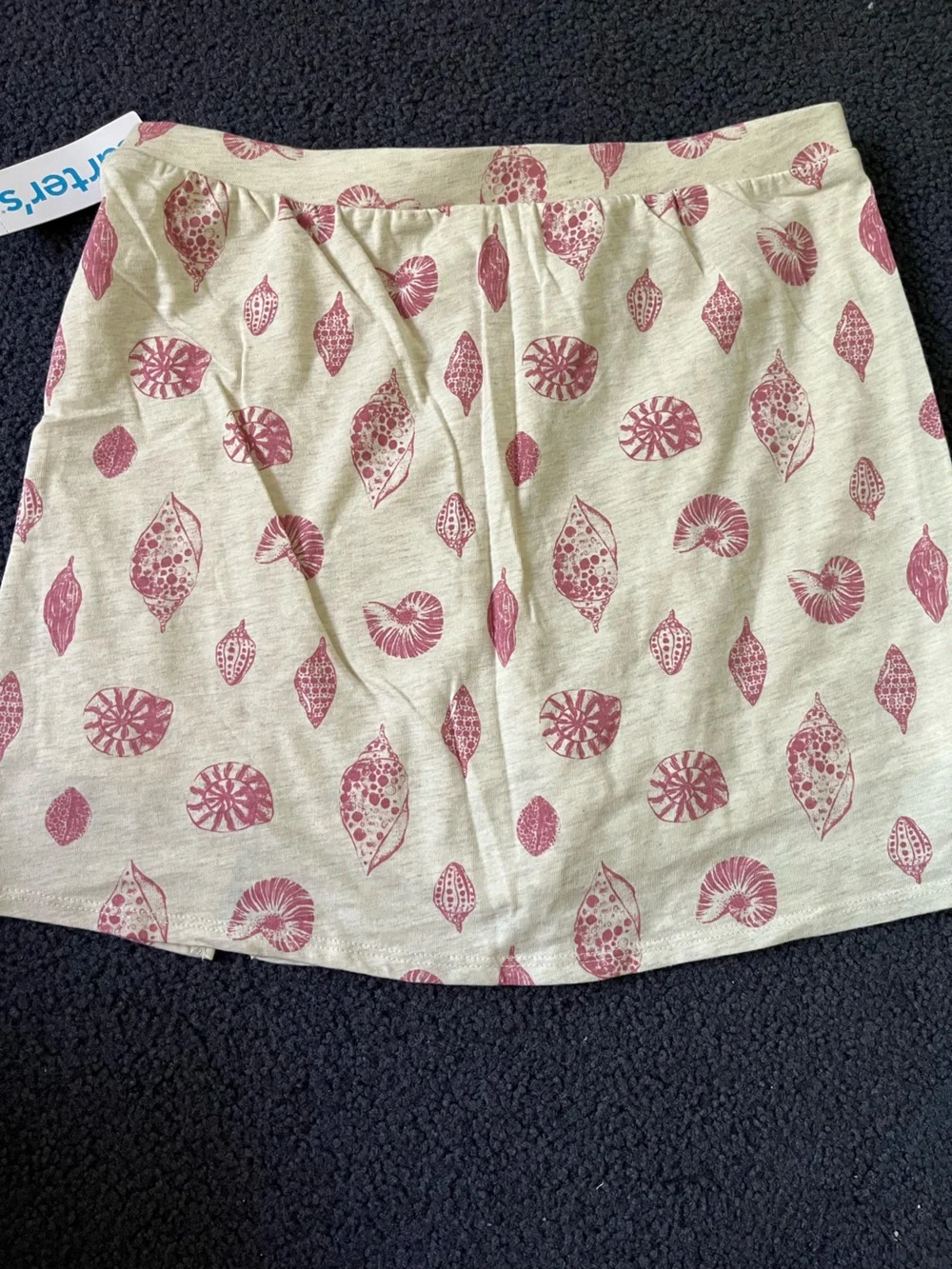 Carter's Dusty Rose Shell Print Tank Top & Skort Set